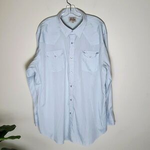 Ely Walker Cattleman men's button down shirt, western, rodeo, mens 18 1/2 collar